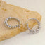 Stainless Steel Beads Hoop Earrings - Gold and Silver