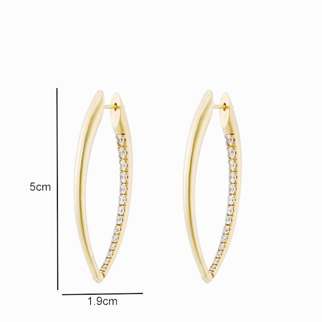 Luxe Oval Hoops - Gold and Silver