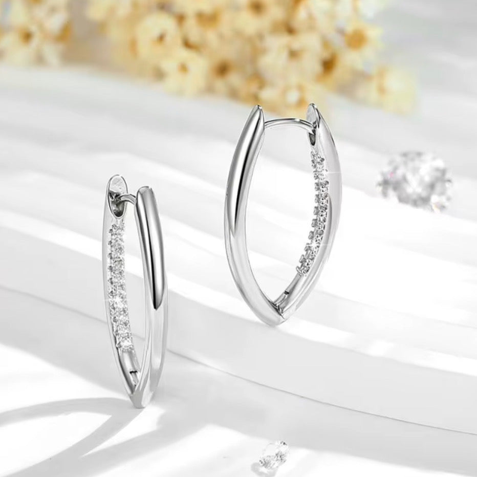 Luxe Oval Hoops - Gold and Silver