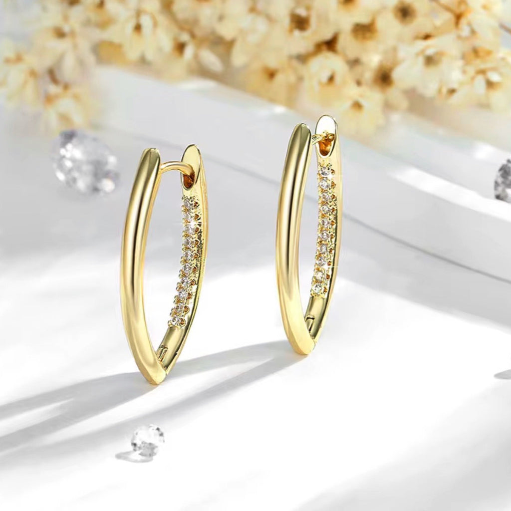 Luxe Oval Hoops - Gold and Silver