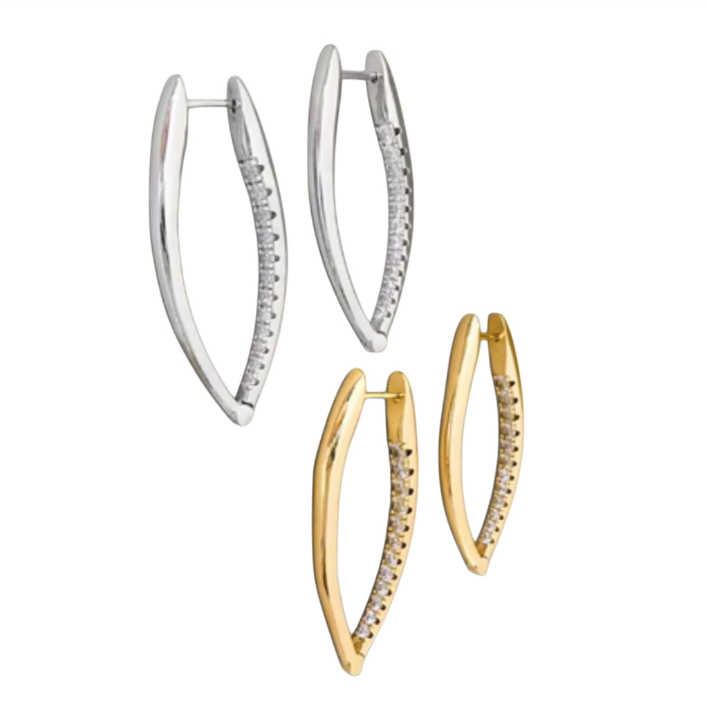 Luxe Oval Hoops - Gold and Silver