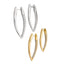 Luxe Oval Hoops - Gold and Silver
