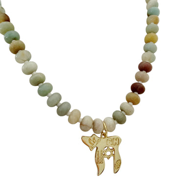 Shabbat Blessings Gemstone Necklace
