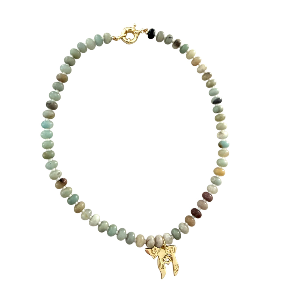 Shabbat Blessings Gemstone Necklace