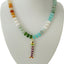 Lucky Fish Gemstone Necklace - Gold