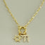 Chai & Star of David Paperclip Chain Necklace – Push Front Clasp
