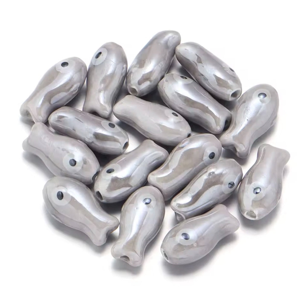 Ceramic Fish Charm Necklace