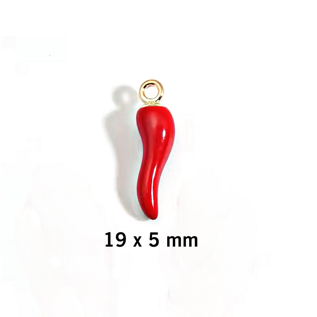 Enamel Cornicello Horn Charm