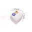 Enamel Evil Eye Heart Charm - Gold