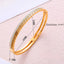 Classic 14K Gold Plated CZ Greek Design Bangle Bracelet