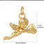 Cherub Baby Angel Charm - Gold