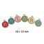 Enamel Letter Charm - Gold