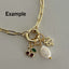 Enamel Evil Eye Charm - Gold