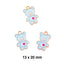 6.7 cm Light Blue Evil Eye Baby Pin With Cross Charm