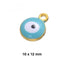 Enamel Blue Baby Pin With Evil Eye Protection