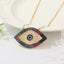 Large Multicolor Evil Eye Necklace