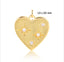 CZ Heart Charm - Gold