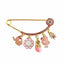 CZ Pink Evil Eye Pin For Babies - Gold