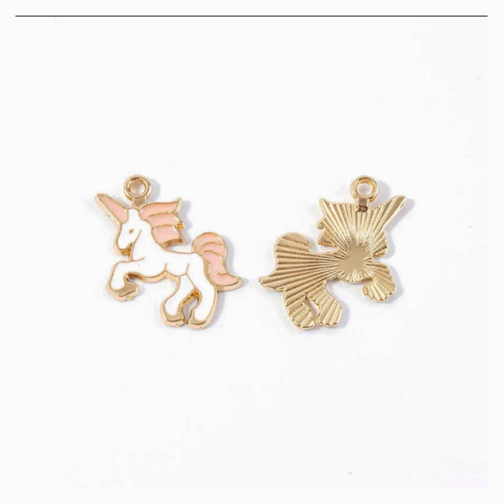 4 CM Enamel Pink Baby Pin For Protection - Gold