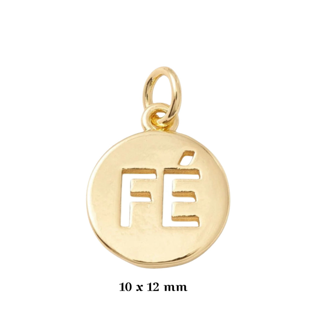 Round FE Charm - Gold