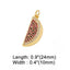 CZ Watermelon Charm - Gold