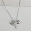 Heart & Elephant Luck Necklace - Silver