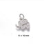 Heart & Elephant Luck Necklace - Silver