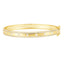 CZ Bangle Bracelet - 14K Gold Plated