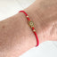 Red Cord CZ Evil Eye Bracelet