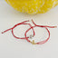 Red String Pineapple Bracelet - Gold or Silver