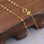 925 Sterling Silver Lip Chain Necklace - 14K Gold Plated.