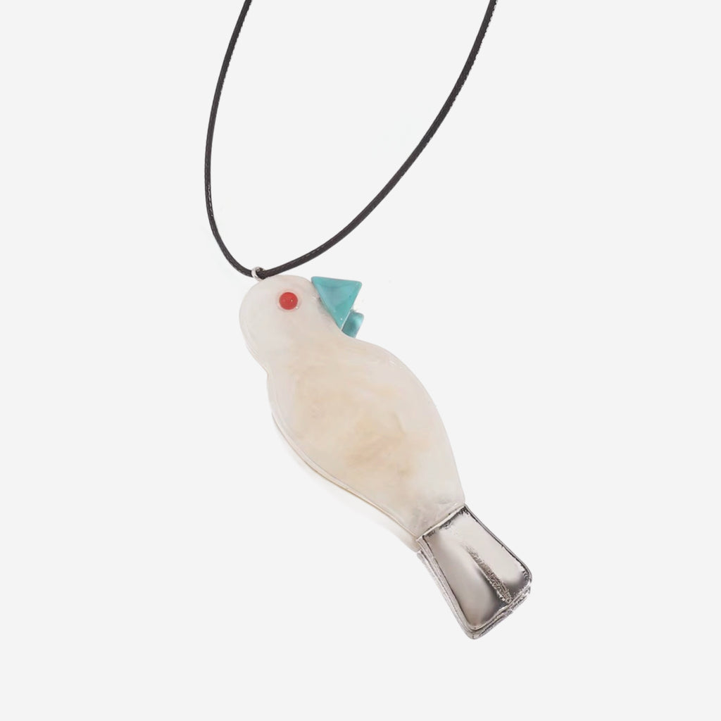 Bird Pendant Long Necklace