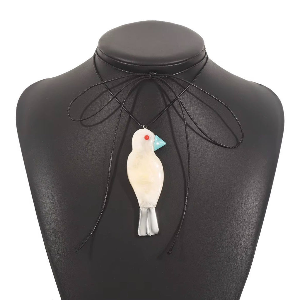 Bird Pendant Long Necklace