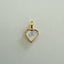 MOP Heart Charm - Gold