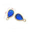 8 CM Pin With Something Blue For Ladies or a Bride  - Gold