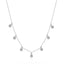 Multi Bezel CZ Drop Choker - Gold or Silver