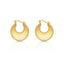 Stainless Steel Luna Hoop Earrings - Gold and Silver