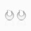 Stainless Steel Luna Hoop Earrings - Gold and Silver