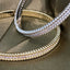 CZ Bangle Bracelet -  Gold and Silver