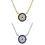 Small CZ Evil Eye Necklace - Gold or Silver