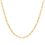 CZ Boy & Girl Charm Paperclip Necklace - Gold