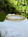 CZ One Row Bangle Bracelet - Gold