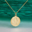 Queen Elizabeth's Coin Pendant Necklace - Gold