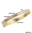 Double Row CZ Band Bangle Bracelet- Gold and Silver