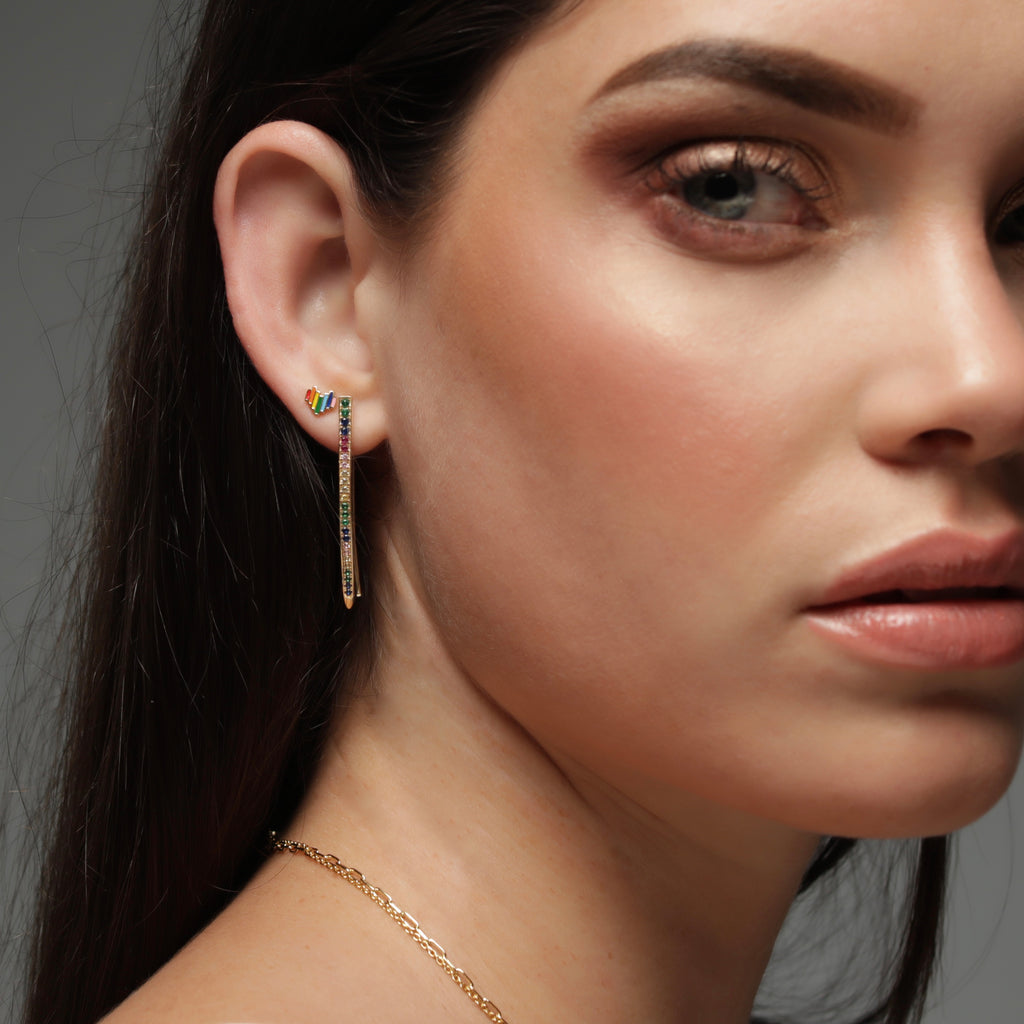 Girls Jewelry - 14K Yellow Gold Heart Shaped Screw Back Earring Studs –  Loveivy.com