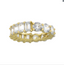Round Baguette CZ Band - Gold or Silver-Rings-Balara Jewelry