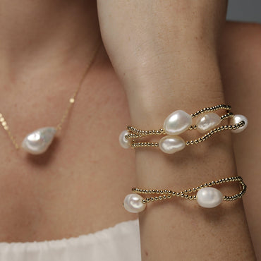 ZMZY French style Glass Crystal Beads Freshwater Pearl Bracelets For Women  Handmade Strand Bracelets Fashion Beaded Jewelry New