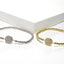 Stretch Beaded Bracelet with CZ Pave Disc - Gold or Silver-Bracelets-Balara Jewelry