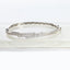 Fancy CZ Bangle Bracelet - Gold or Silver