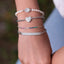 CZ Bar Link Bracelet - Gold or Silver